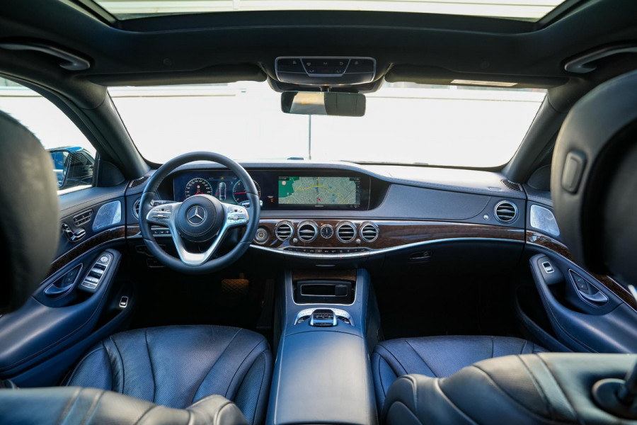 Mercedes-Benz S-Klasse 350d Lang Premium Plus Panodak Burmester Stoelventilatie Memory 360 Camera ACC