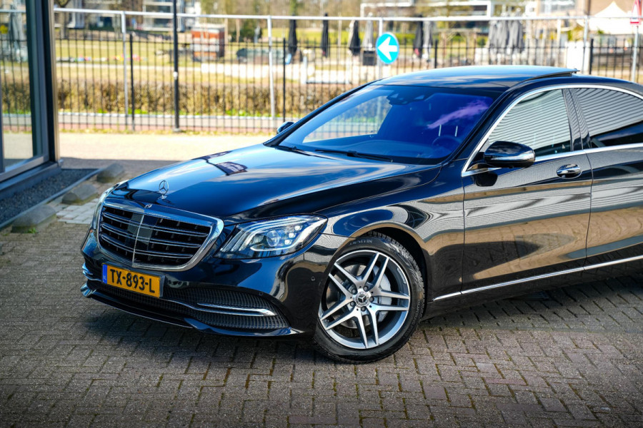 Mercedes-Benz S-Klasse 350d Lang Premium Plus Panodak Burmester Stoelventilatie Memory 360 Camera ACC