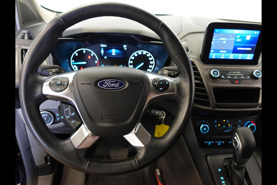Ford Transit Connect 1.5 L2 Trend Automaat Navi Camera Trekhaak Parkeersensoren Cruise Control 3 Zits Carplay Apple Carplay / Android Auto Imperiaal  Euro6