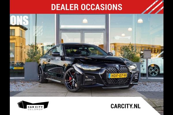 BMW 4 Serie Coupé 420i High Exec. / M-sport Pro / Carbon / Schuif-dak / H&K / 360 / Keyless / Ambient / Adaptive / Stuurverwarming