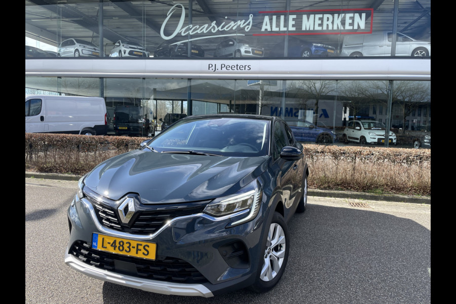 Renault Captur 1.0 TCe 100 Bi-Fuel Business Zen G3 uitgerust met comfort en parking pakket met o.a. Climate control - Cruise control - Parkeersens. V+A - Navi full map - A-uitrijcamera - LED verlicht. - Trekhaak - Regensensor - rijstrook sensor - hill hold