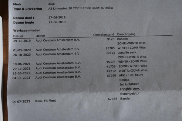 Audi A3 Limousine 30 TFSI Sport S Line | LED | DEALER ONDERHOUDEN | DAB | NAP | NAVIGATIE | CLIMATE CONTROLE