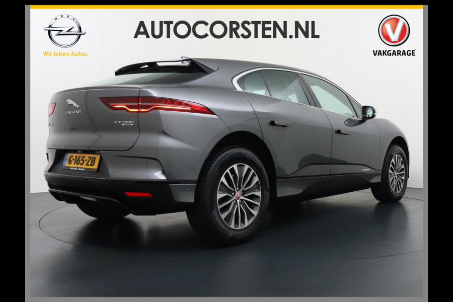Jaguar I-PACE EV400pk 4WD Leer Pano-Dak Meridan-HiFi 90kWh Camera Apple Carplay Android Auto Stuurverwarming DAB PDC Keyless entry/start LED Lmv 18" Bluetooth WiFi Verkeersbord detectie Cruise Control  Uitparkeer waarschuwing Business Edition 400PK 696NM Koppel