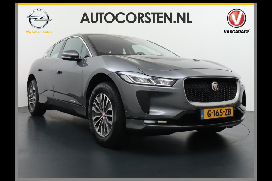 Jaguar I-PACE EV400pk 4WD Leer Pano-Dak Meridan-HiFi 90kWh Camera Apple Carplay Android Auto Stuurverwarming DAB PDC Keyless entry/start LED Lmv 18" Bluetooth WiFi Verkeersbord detectie Cruise Control  Uitparkeer waarschuwing Business Edition 400PK 696NM Koppel