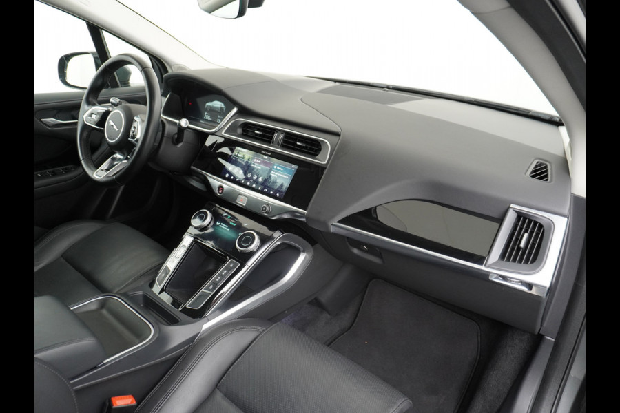 Jaguar I-PACE EV400pk 4WD Leer Pano-Dak Meridan-HiFi 90kWh Camera Apple Carplay Android Auto Stuurverwarming DAB PDC Keyless entry/start LED Lmv 18" Bluetooth WiFi Verkeersbord detectie Cruise Control  Uitparkeer waarschuwing Business Edition 400PK 696NM Koppel