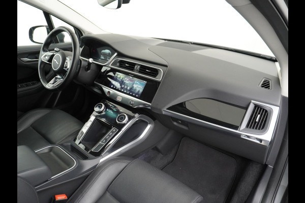 Jaguar I-PACE EV400pk 4WD Leer Pano-Dak Meridan-HiFi 90kWh Camera Apple Carplay Android Auto Stuurverwarming DAB PDC Keyless entry/start LED Lmv 18" Bluetooth WiFi Verkeersbord detectie Cruise Control  Uitparkeer waarschuwing Business Edition 400PK 696NM Koppel