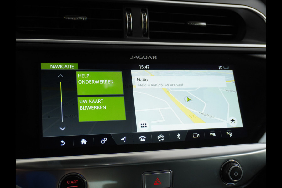 Jaguar I-PACE EV400pk 4WD Leer Pano-Dak Meridan-HiFi 90kWh Camera Apple Carplay Android Auto Stuurverwarming DAB PDC Keyless entry/start LED Lmv 18" Bluetooth WiFi Verkeersbord detectie Cruise Control  Uitparkeer waarschuwing Business Edition 400PK 696NM Koppel