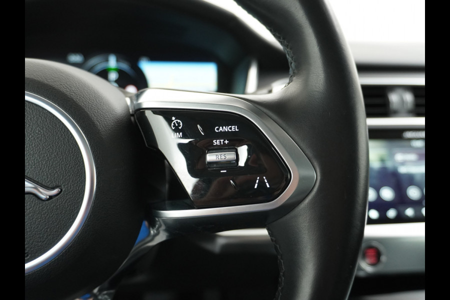 Jaguar I-PACE EV400pk 4WD Leer Pano-Dak Meridan-HiFi 90kWh Camera Apple Carplay Android Auto Stuurverwarming DAB PDC Keyless entry/start LED Lmv 18" Bluetooth WiFi Verkeersbord detectie Cruise Control  Uitparkeer waarschuwing Business Edition 400PK 696NM Koppel