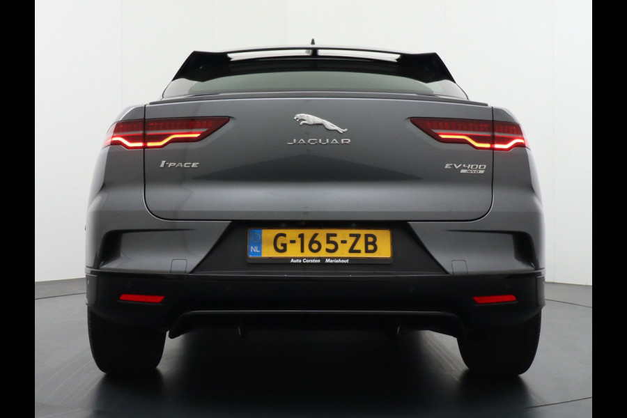 Jaguar I-PACE EV400pk 4WD Leer Pano-Dak Meridan-HiFi 90kWh Camera Apple Carplay Android Auto Stuurverwarming DAB PDC Keyless entry/start LED Lmv 18" Bluetooth WiFi Verkeersbord detectie Cruise Control  Uitparkeer waarschuwing Business Edition 400PK 696NM Koppel