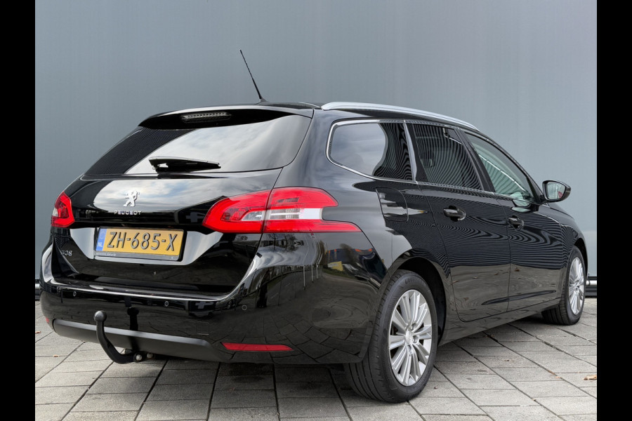 Peugeot 308 SW BWJ 10-2019 | 1.2PT 131PK Allure | PANO | TREKHAAK | CRUISE | CAMERA | CLIMA | NAVI | LEDER/STOF