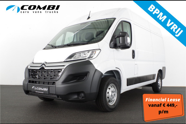 Citroën Jumper 2.2 BlueHDi 140pk L2H2 Zwaar 3.5t > BPM vrij/voorraad actie!/trekhaak/camera/navi/cruise...