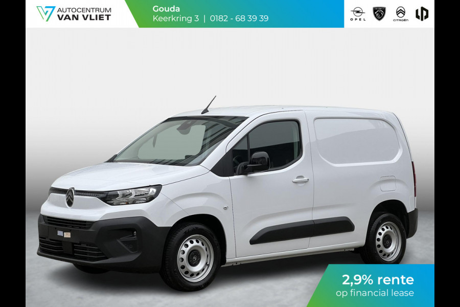 Citroën Berlingo L1 100 Pk. | 2,9% rente | Apple Carplay | Climate Control | camera | Keyless Entry | Comfort bestuurdersstoel | rijklaarprijs