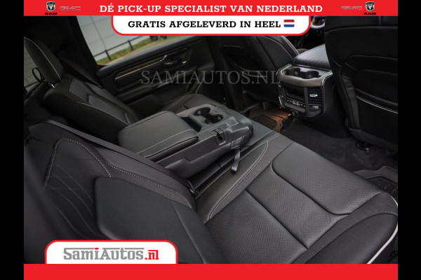 Dodge Ram 1500 LIMITED NIGHT HIGH OUTPUT H.O 540PK 706 Nm 2025 | XB9 | MASSAGE | BOM VOL | CREW CAB | DUBBELE CABINE | GRIJSKENTEKEN | DE MEEST LUXUEUZE en BEGEERDE Pick-up VOORRAAD NR 2356 - 0990