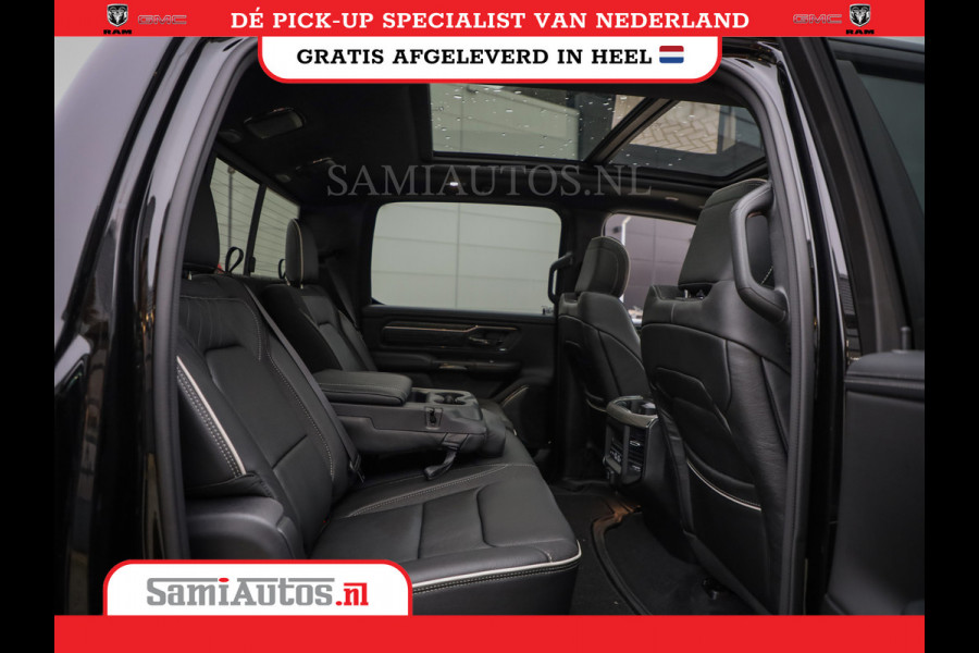 Dodge Ram 1500 LIMITED NIGHT HIGH OUTPUT H.O 540PK 706 Nm 2025 | XB9 | MASSAGE | BOM VOL | CREW CAB | DUBBELE CABINE | GRIJSKENTEKEN | DE MEEST LUXUEUZE en BEGEERDE Pick-up VOORRAAD NR 2356 - 0990