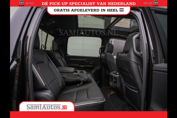 Dodge Ram 1500 LIMITED NIGHT HIGH OUTPUT H.O 540PK 706 Nm 2025 | XB9 | MASSAGE | BOM VOL | CREW CAB | DUBBELE CABINE | GRIJSKENTEKEN | DE MEEST LUXUEUZE en BEGEERDE Pick-up VOORRAAD NR 2356 - 0990