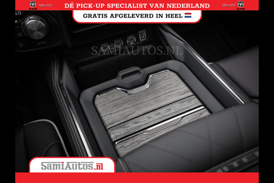 Dodge Ram 1500 LIMITED NIGHT HIGH OUTPUT H.O 540PK 706 Nm 2025 | XB9 | MASSAGE | BOM VOL | CREW CAB | DUBBELE CABINE | GRIJSKENTEKEN | DE MEEST LUXUEUZE en BEGEERDE Pick-up VOORRAAD NR 2356 - 0990