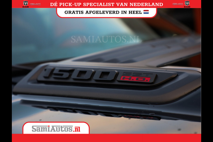 Dodge Ram 1500 LIMITED NIGHT HIGH OUTPUT H.O 540PK 706 Nm 2025 | XB9 | MASSAGE | BOM VOL | CREW CAB | DUBBELE CABINE | GRIJSKENTEKEN | DE MEEST LUXUEUZE en BEGEERDE Pick-up VOORRAAD NR 2356 - 0990
