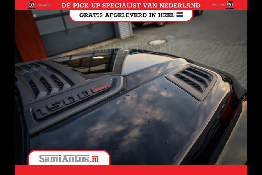 Dodge Ram 1500 LIMITED NIGHT HIGH OUTPUT H.O 540PK 706 Nm 2025 | XB9 | MASSAGE | BOM VOL | CREW CAB | DUBBELE CABINE | GRIJSKENTEKEN | DE MEEST LUXUEUZE en BEGEERDE Pick-up VOORRAAD NR 2356 - 0990