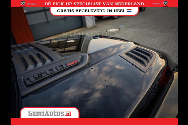 Dodge Ram 1500 LIMITED NIGHT HIGH OUTPUT H.O 540PK 706 Nm 2025 | XB9 | MASSAGE | BOM VOL | CREW CAB | DUBBELE CABINE | GRIJSKENTEKEN | DE MEEST LUXUEUZE en BEGEERDE Pick-up VOORRAAD NR 2356 - 0990