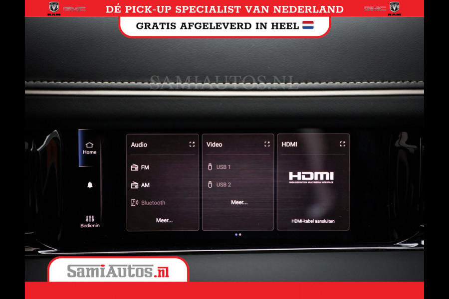 Dodge Ram 1500 LIMITED NIGHT HIGH OUTPUT H.O 540PK 706 Nm 2025 | XB9 | MASSAGE | BOM VOL | CREW CAB | DUBBELE CABINE | GRIJSKENTEKEN | DE MEEST LUXUEUZE en BEGEERDE Pick-up VOORRAAD NR 2356 - 0990