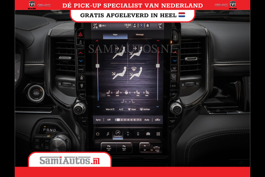 Dodge Ram 1500 LIMITED NIGHT HIGH OUTPUT H.O 540PK 706 Nm 2025 | XB9 | MASSAGE | BOM VOL | CREW CAB | DUBBELE CABINE | GRIJSKENTEKEN | DE MEEST LUXUEUZE en BEGEERDE Pick-up VOORRAAD NR 2356 - 0990