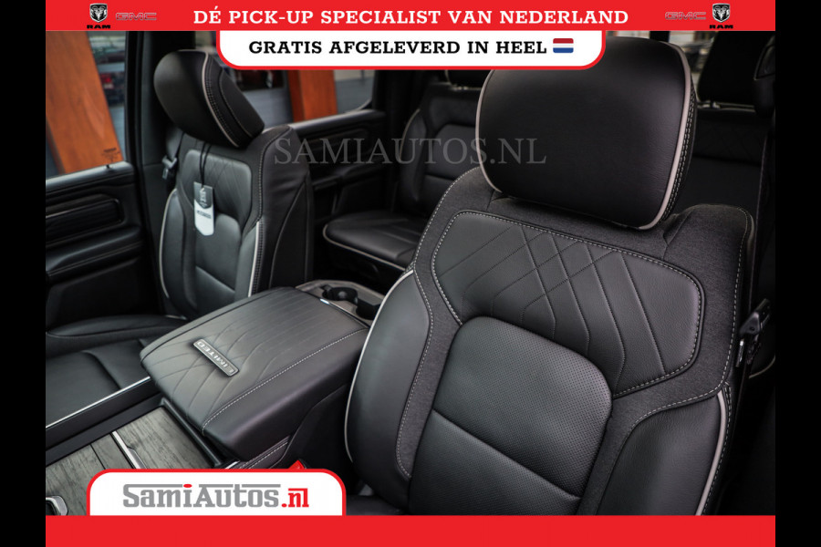Dodge Ram 1500 LIMITED NIGHT HIGH OUTPUT | DE MEEST LUXUEUZE PICK UP | H.O 540PK 706 Nm 2025 | XB9 | MASSAGE | BOM VOL | CREW CAB | DUBBELE CABINE | GRIJSKENTEKEN | 5 PERSOONS | VOORRAAD NR 2337 - 7694