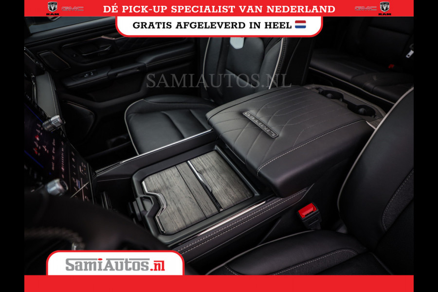 Dodge Ram 1500 LIMITED NIGHT HIGH OUTPUT | DE MEEST LUXUEUZE PICK UP | H.O 540PK 706 Nm 2025 | XB9 | MASSAGE | BOM VOL | CREW CAB | DUBBELE CABINE | GRIJSKENTEKEN | 5 PERSOONS | VOORRAAD NR 2337 - 7694