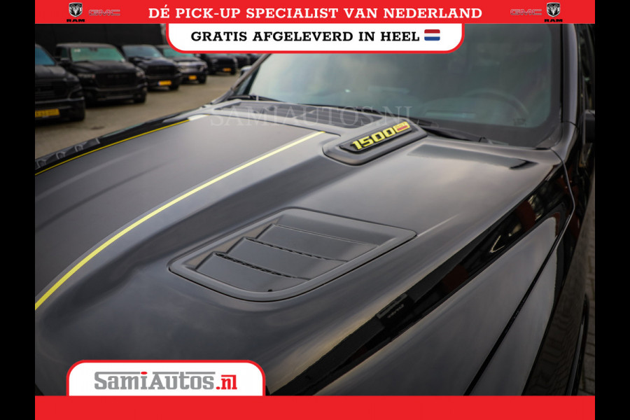 Dodge Ram 1500 LIMITED NIGHT HIGH OUTPUT | DE MEEST LUXUEUZE PICK UP | H.O 540PK 706 Nm 2025 | XB9 | MASSAGE | BOM VOL | CREW CAB | DUBBELE CABINE | GRIJSKENTEKEN | 5 PERSOONS | VOORRAAD NR 2337 - 7694