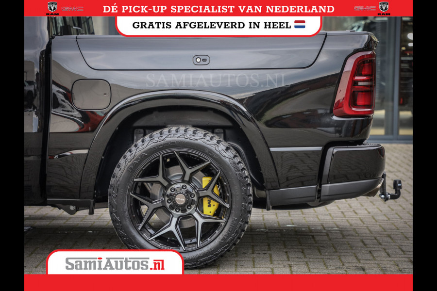 Dodge Ram 1500 LIMITED NIGHT HIGH OUTPUT | DE MEEST LUXUEUZE PICK UP | H.O 540PK 706 Nm 2025 | XB9 | MASSAGE | BOM VOL | CREW CAB | DUBBELE CABINE | GRIJSKENTEKEN | 5 PERSOONS | VOORRAAD NR 2337 - 7694