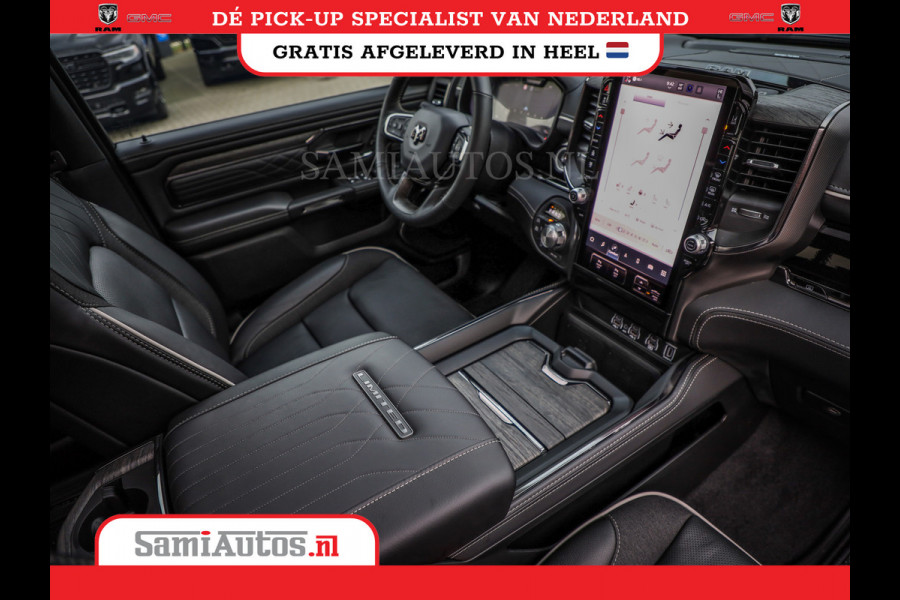 Dodge Ram 1500 LIMITED NIGHT HIGH OUTPUT | DE MEEST LUXUEUZE PICK UP | H.O 540PK 706 Nm 2025 | XB9 | MASSAGE | BOM VOL | CREW CAB | DUBBELE CABINE | GRIJSKENTEKEN | 5 PERSOONS | VOORRAAD NR 2337 - 7694