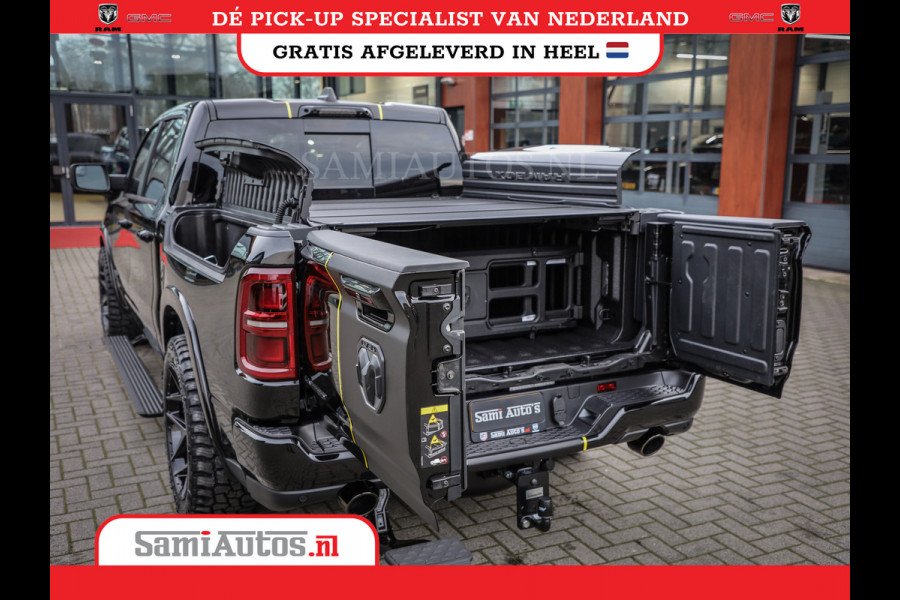 Dodge Ram 1500 LIMITED NIGHT HIGH OUTPUT | DE MEEST LUXUEUZE PICK UP | H.O 540PK 706 Nm 2025 | XB9 | MASSAGE | BOM VOL | CREW CAB | DUBBELE CABINE | GRIJSKENTEKEN | 5 PERSOONS | VOORRAAD NR 2337 - 7694