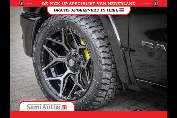 Dodge Ram 1500 LIMITED NIGHT HIGH OUTPUT | DE MEEST LUXUEUZE PICK UP | H.O 540PK 706 Nm 2025 | XB9 | MASSAGE | BOM VOL | CREW CAB | DUBBELE CABINE | GRIJSKENTEKEN | 5 PERSOONS | VOORRAAD NR 2337 - 7694