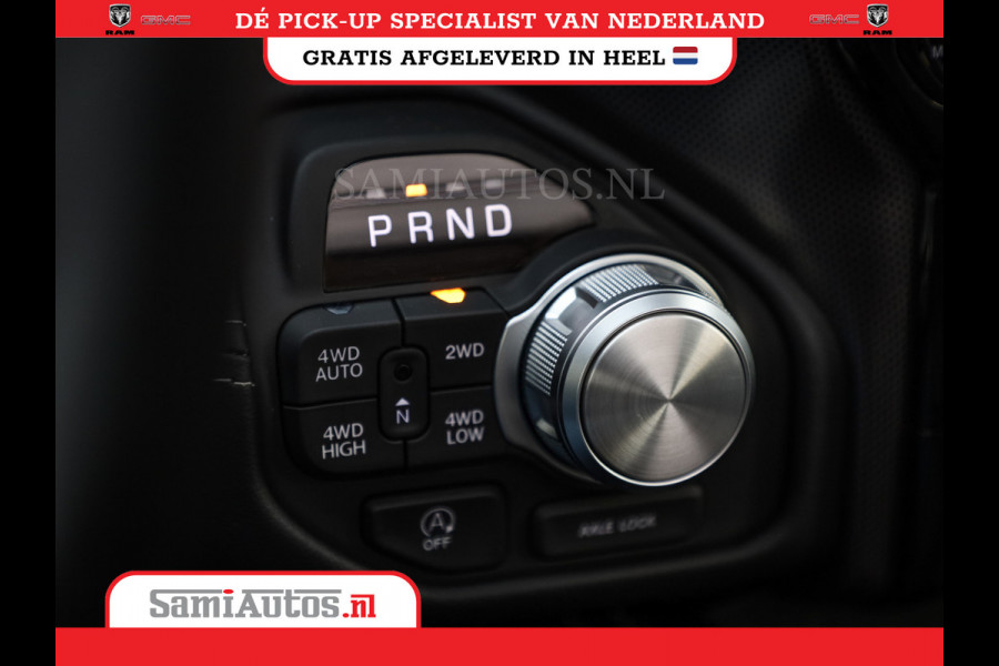 Dodge Ram 1500 LIMITED NIGHT HIGH OUTPUT | DE MEEST LUXUEUZE PICK UP | H.O 540PK 706 Nm 2025 | XB9 | MASSAGE | BOM VOL | CREW CAB | DUBBELE CABINE | GRIJSKENTEKEN | 5 PERSOONS | VOORRAAD NR 2337 - 7694