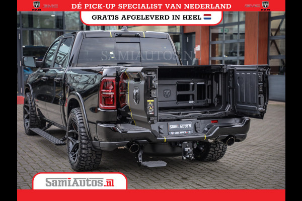 Dodge Ram 1500 LIMITED NIGHT HIGH OUTPUT | DE MEEST LUXUEUZE PICK UP | H.O 540PK 706 Nm 2025 | XB9 | MASSAGE | BOM VOL | CREW CAB | DUBBELE CABINE | GRIJSKENTEKEN | 5 PERSOONS | VOORRAAD NR 2337 - 7694