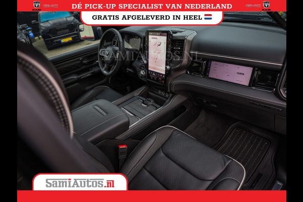 Dodge Ram 1500 LIMITED NIGHT HIGH OUTPUT | DE MEEST LUXUEUZE PICK UP | H.O 540PK 706 Nm 2025 | XB9 | MASSAGE | BOM VOL | CREW CAB | DUBBELE CABINE | GRIJSKENTEKEN | 5 PERSOONS | VOORRAAD NR 2337 - 7694
