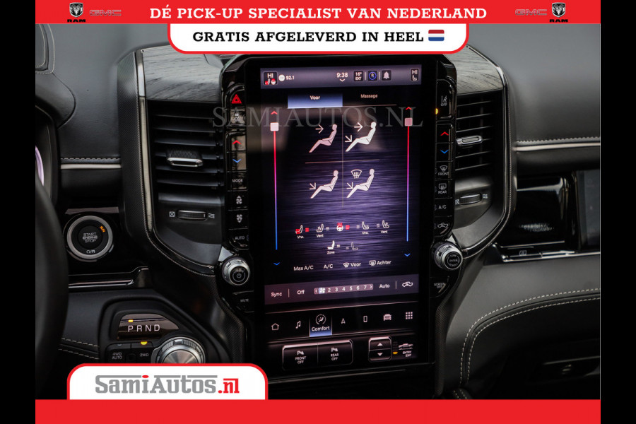 Dodge Ram 1500 LIMITED NIGHT HIGH OUTPUT | DE MEEST LUXUEUZE PICK UP | H.O 540PK 706 Nm 2025 | XB9 | MASSAGE | BOM VOL | CREW CAB | DUBBELE CABINE | GRIJSKENTEKEN | 5 PERSOONS | VOORRAAD NR 2337 - 7694