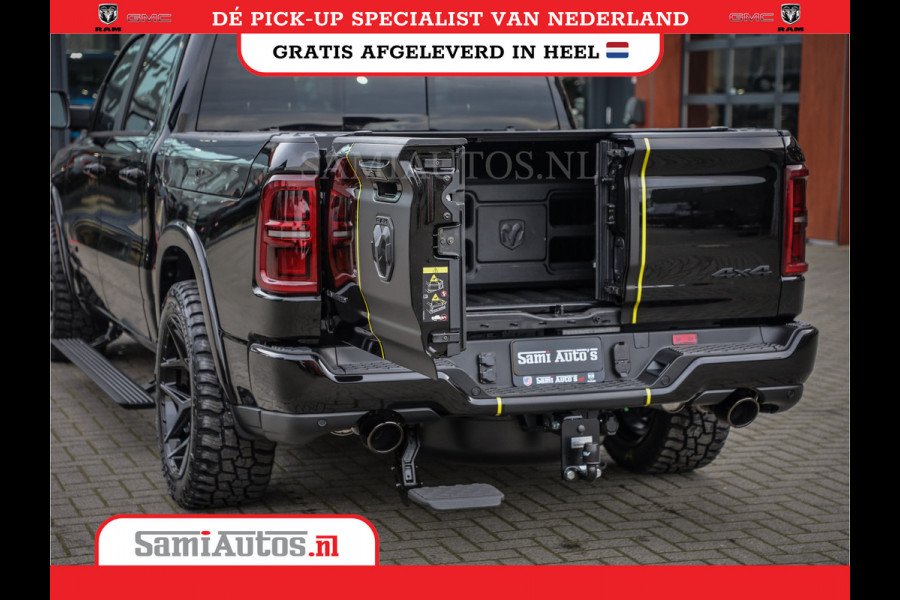 Dodge Ram 1500 LIMITED NIGHT HIGH OUTPUT | DE MEEST LUXUEUZE PICK UP | H.O 540PK 706 Nm 2025 | XB9 | MASSAGE | BOM VOL | CREW CAB | DUBBELE CABINE | GRIJSKENTEKEN | 5 PERSOONS | VOORRAAD NR 2337 - 7694