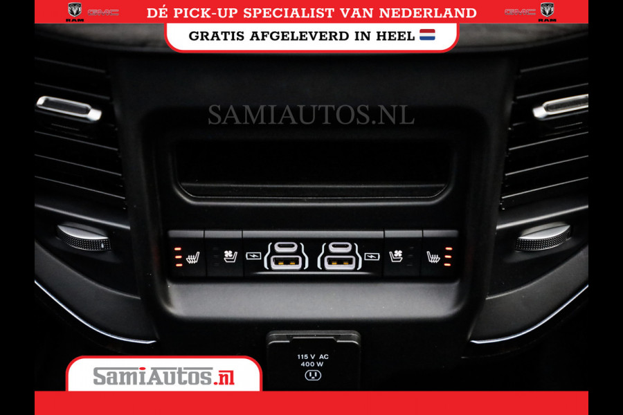 Dodge Ram 1500 LIMITED NIGHT HIGH OUTPUT | DE MEEST LUXUEUZE PICK UP | H.O 540PK 706 Nm 2025 | XB9 | MASSAGE | BOM VOL | CREW CAB | DUBBELE CABINE | GRIJSKENTEKEN | 5 PERSOONS | VOORRAAD NR 2337 - 7694