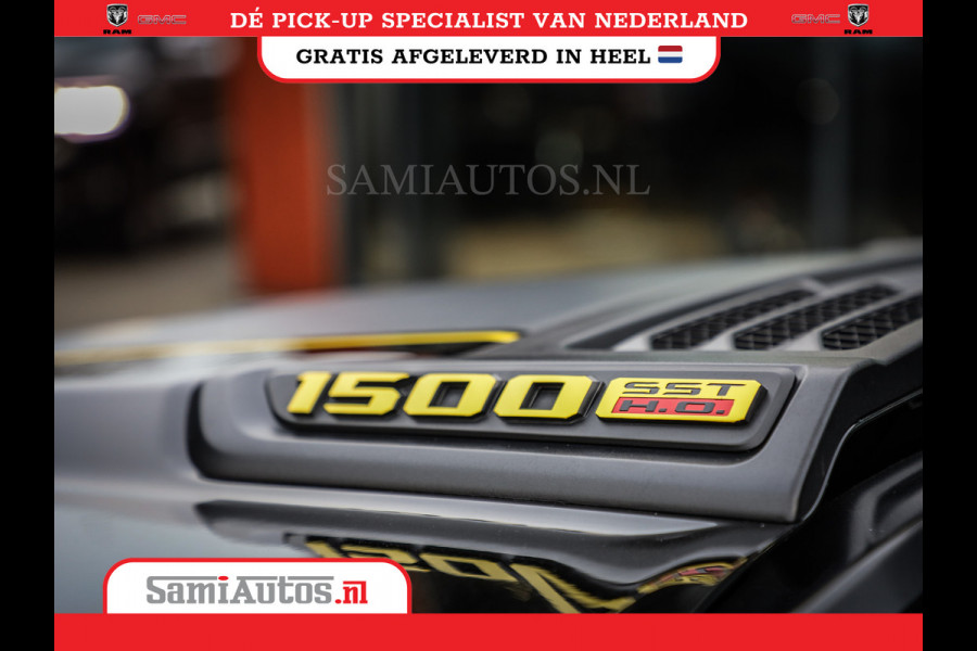 Dodge Ram 1500 LIMITED NIGHT HIGH OUTPUT | DE MEEST LUXUEUZE PICK UP | H.O 540PK 706 Nm 2025 | XB9 | MASSAGE | BOM VOL | CREW CAB | DUBBELE CABINE | GRIJSKENTEKEN | 5 PERSOONS | VOORRAAD NR 2337 - 7694