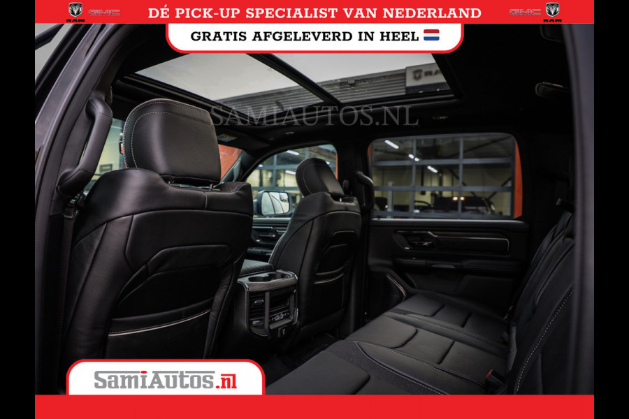 Dodge Ram 1500 LIMITED NIGHT HIGH OUTPUT | DE MEEST LUXUEUZE PICK UP | H.O 540PK 706 Nm 2025 | XB9 | MASSAGE | BOM VOL | CREW CAB | DUBBELE CABINE | GRIJSKENTEKEN | 5 PERSOONS | VOORRAAD NR 2337 - 7694