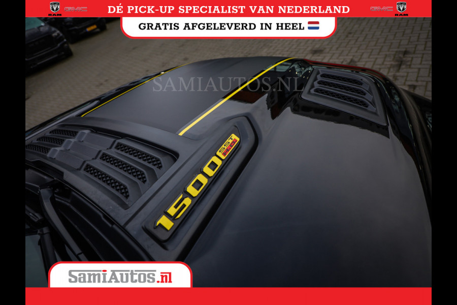 Dodge Ram 1500 LIMITED NIGHT HIGH OUTPUT | DE MEEST LUXUEUZE PICK UP | H.O 540PK 706 Nm 2025 | XB9 | MASSAGE | BOM VOL | CREW CAB | DUBBELE CABINE | GRIJSKENTEKEN | 5 PERSOONS | VOORRAAD NR 2337 - 7694