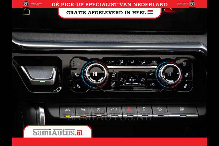GMC Sierra Denali 6.2 V8 426PK | BLACK LEDER | HUD | ALLE OPTIES | HEAD-UP | LANE ASSIST | 360 CAMERA | VIRTUAL COCKPIT | DUBBELE CABINE | 5 PERSOONS | PICK UP | Voorraad Nr 420334