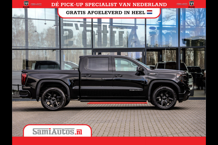 GMC Sierra Denali 6.2 V8 | HUD | 360CAMERA | HEAD-UP | APPLE CARPLAY | VIRTUAL COCKPIT |  BLACK LEDER | | FULL OPTION | DUBBELE CABINE | 5 PERSOONS | PICK UP | VOORRAAD NR 431569
