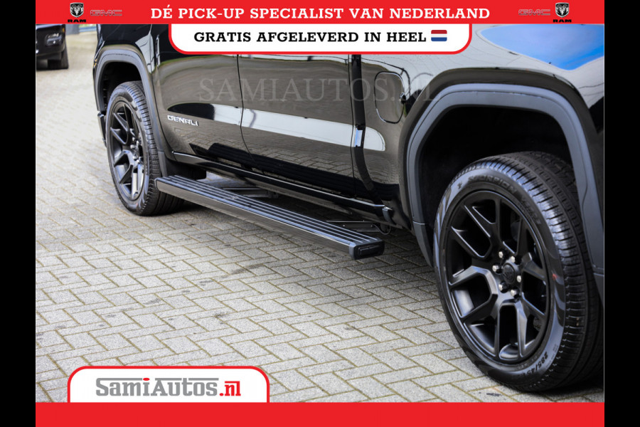 GMC Sierra Denali 6.2 V8 | HUD | 360CAMERA | HEAD-UP | APPLE CARPLAY | VIRTUAL COCKPIT |  BLACK LEDER | | FULL OPTION | DUBBELE CABINE | 5 PERSOONS | PICK UP | VOORRAAD NR 431569