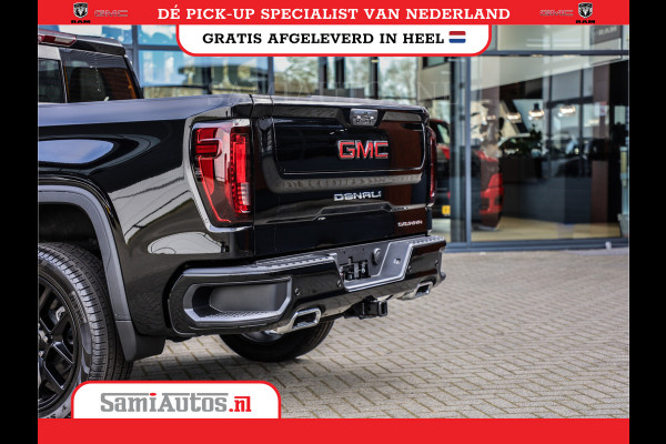 GMC Sierra Denali 6.2 V8 | HUD | 360CAMERA | HEAD-UP | APPLE CARPLAY | VIRTUAL COCKPIT |  BLACK LEDER | | FULL OPTION | DUBBELE CABINE | 5 PERSOONS | PICK UP | VOORRAAD NR 431569