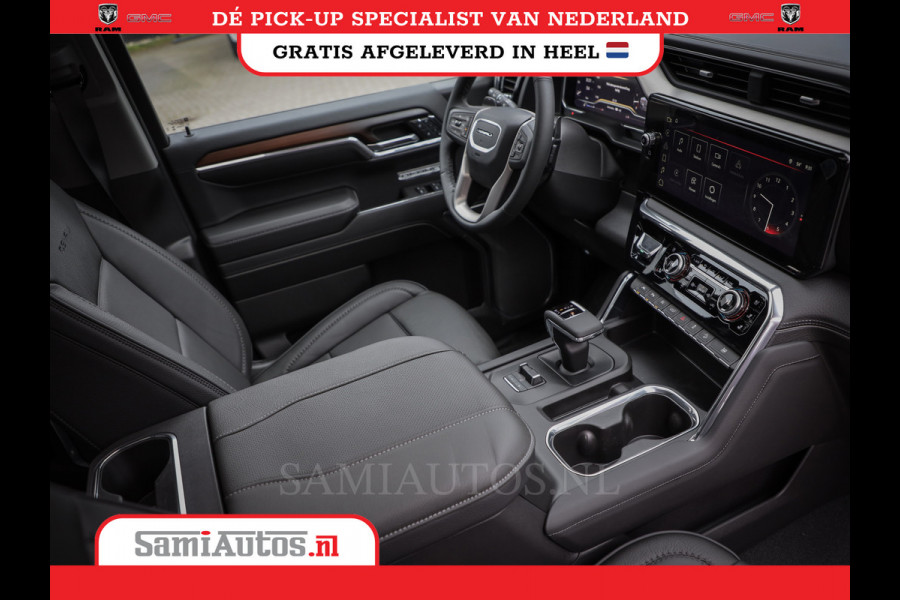 GMC Sierra Denali 6.2 V8 | HUD | 360CAMERA | HEAD-UP | APPLE CARPLAY | VIRTUAL COCKPIT |  BLACK LEDER | | FULL OPTION | DUBBELE CABINE | 5 PERSOONS | PICK UP | VOORRAAD NR 431569
