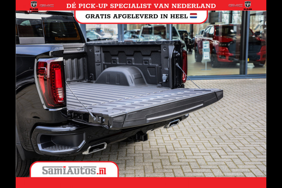 GMC Sierra Denali 6.2 V8 | HUD | 360CAMERA | HEAD-UP | APPLE CARPLAY | VIRTUAL COCKPIT |  BLACK LEDER | | FULL OPTION | DUBBELE CABINE | 5 PERSOONS | PICK UP | VOORRAAD NR 431569