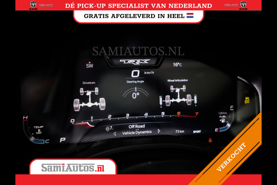 Dodge Ram 1500 TRX | 6.2 V8 712PK HELLCAT | BOM VOL | CARBON | GRANITE | ALL-IN PRIJS | CREW CAB | GRIJSKENTEKEN | 5 PERSOONS | DC | DUBBELE CABINE | VOORRAAD NR 2088 - 4151