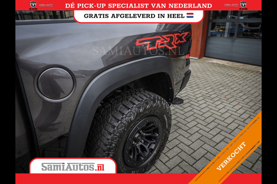 Dodge Ram 1500 TRX | 6.2 V8 712PK HELLCAT | BOM VOL | CARBON | GRANITE | ALL-IN PRIJS | CREW CAB | GRIJSKENTEKEN | 5 PERSOONS | DC | DUBBELE CABINE | VOORRAAD NR 2088 - 4151