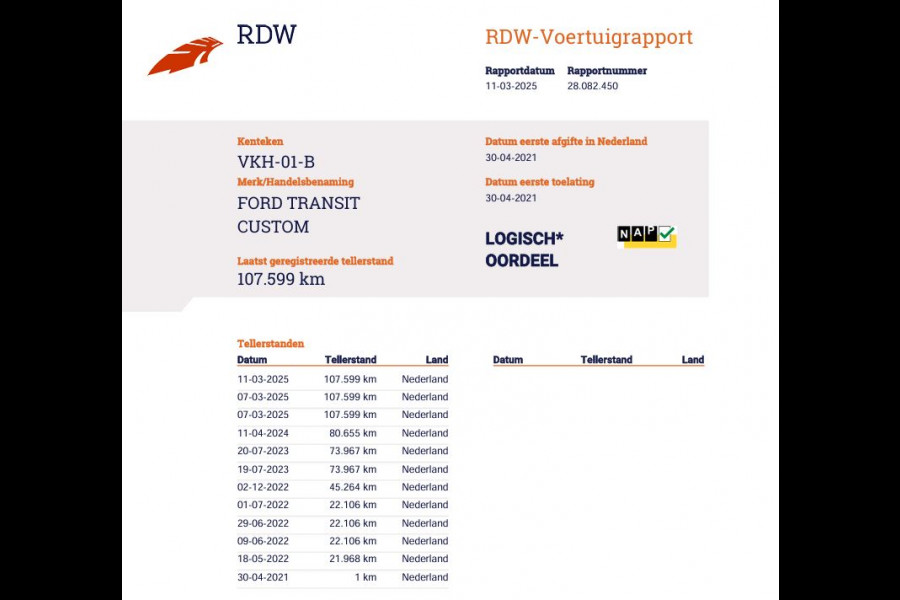 Ford Transit Custom 280 2.0 TDCI Euro 6 - Airco - Navi - Cruise - NL Auto